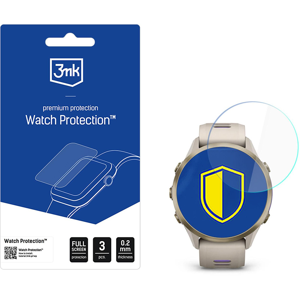 Folia ochronna 3mk Watch Protection ARC do Garmin Forerunner 970, 3 sztuki 